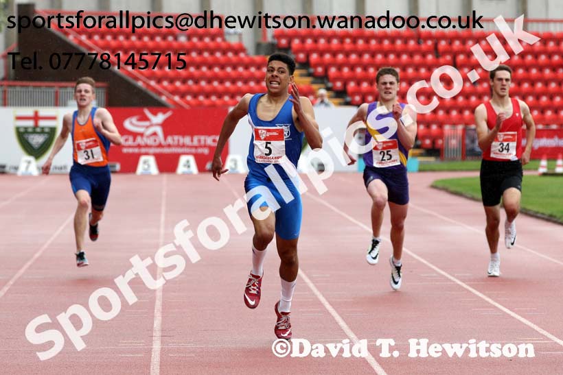 Inter boys 400 metres, English Schools Track and Field. Photo: David T. Hewitson/Sports for All Pics